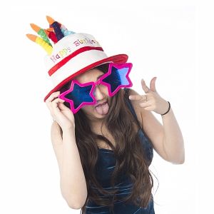 Happy Birthday Hat With Candles