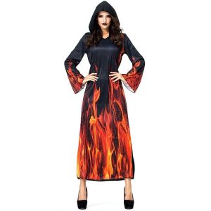 Hells Fire Dress Women’s Halloween Fancy Dress Costume- UK 8