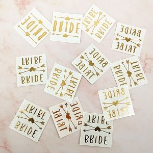 Hen Party Pack Of 12 Metallic Tattoo Pack