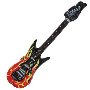 Inflatable Red Flame Rock and Roll Guitar 