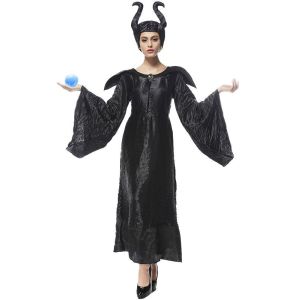 Ladies Evil Fairy Tale Movie Witch Halloween Fancy Dress Costume- UK 10