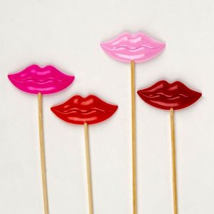 Set of 4 Funny and Humorous Glamour Full Lips
