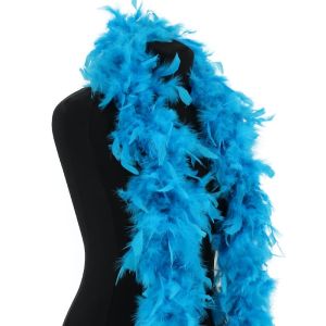 Luxury Bondi Blue Feather Boa – 80g -180cm