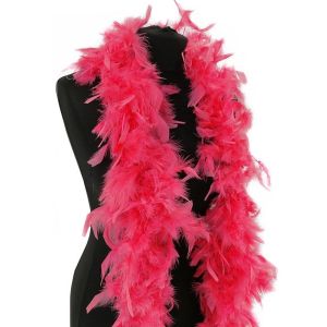 Luxury Coral Pink Feather Boa – 80g -180cm