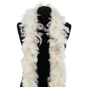 Luxury Ivory Cream Feather Boa – 80g -180cm