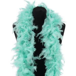 Luxury Mint Green Feather Boa – 80g -180cm