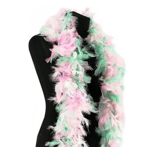 Luxury Mixed Pastel Colours Feather Boa – 80g -180cm