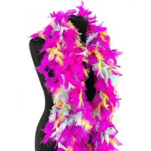 Luxury Mixed Neon Feather Boa – 80g -180cm