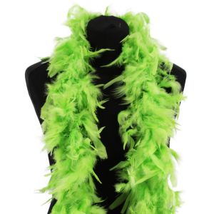 Luxury Neon Green Feather Boa – 80g -180cm