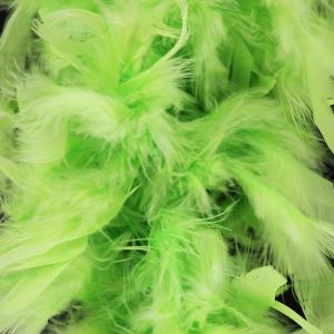 Deluxe Neon Green Feather Boa – 100g -180cm
