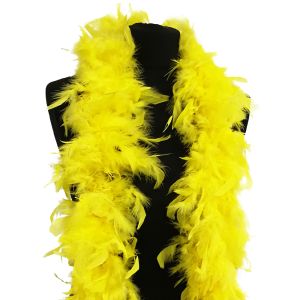 Luxury Yellow Feather Boa – 80g - 180cm 