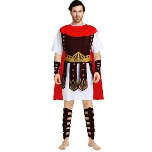 Male Roman Soldier Gladiator Fancy Dress Costume Style 1 – One Size