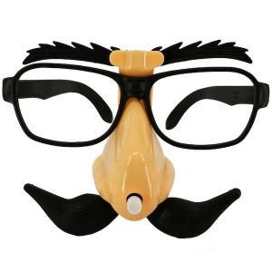 Wiggling - Moving Disguise Glasses With Nose, Moustache & Eyebrow Set