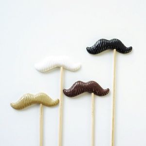 Set of 4 Quality Funny Petit Handlebar Moustaches