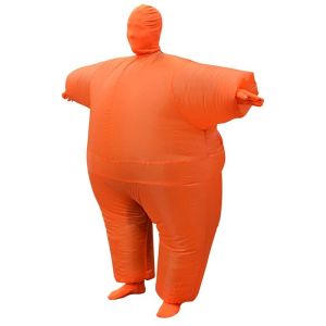 Orange Super Sumo Jumbo Morf Inflatable Fancy Dress Costume