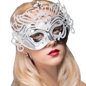 Ornate Masquerade Mask Silver