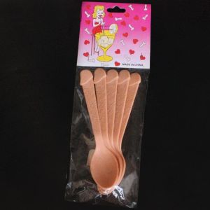 Pack of 5 Willy Spoons Hen Party Cutlery Table Decorations
