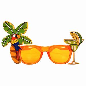 Tropical Palm Tree And Cocktails Sunglasses