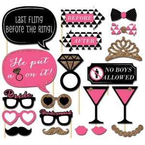 Hen Party Pack Of 20 Card Props On Sticks