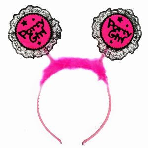 Lace ‘Party Girl’ Dark Pink Headband