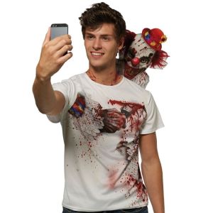 Pennywise Clown 'Selfie’ T-Shirt Halloween Costume