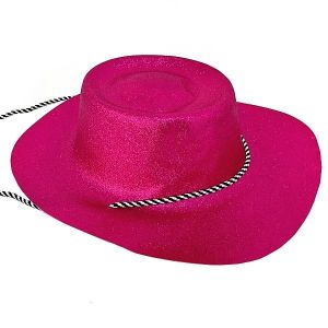 Hot Pink Glitzy Western Cowboy Cowgirl Hat