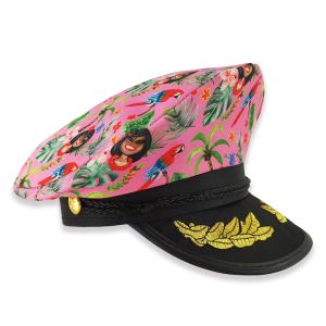 Captain Party Hats for Hen, Stag & Festival Fun - Pink Hawaiian Tropical Vibes