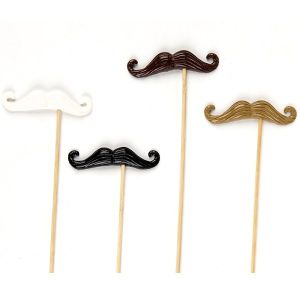 Set of 4 Quality Funny Imperial Moustaches