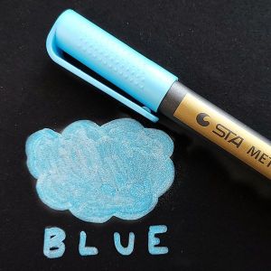 Blue Premium Metallic Guest Book Marker Pen