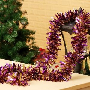 Purple and Gold Mixed Tinsel 