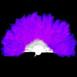 Stunning Purple Feather Fan