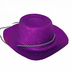 Purple Glitzy Cowboy Hat