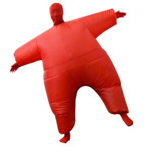 Red Super Sumo Jumbo Morf Inflatable Fancy Dress Costume