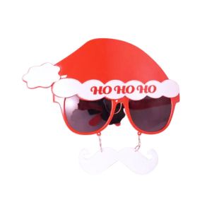 Ho Ho Ho Santa Claus With White Moustache Christmas Glasses