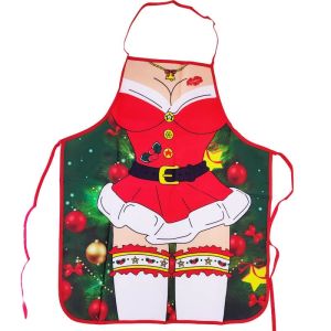 Sexy Short Mrs Claus Outfit Novelty Christmas Apron