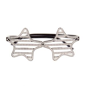 Silver Star Sunglasses With Diamonds