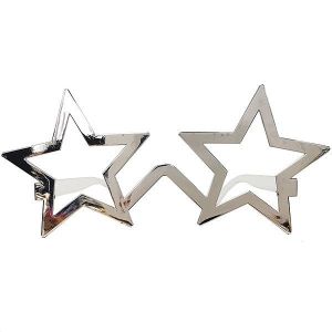 Shiny Silver Star Frame Sunglasses