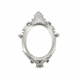 Silver Antique Style Oval Posing Frame