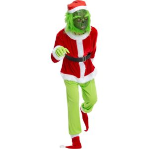 The Grinch Christmas Fancy Dress Costume L