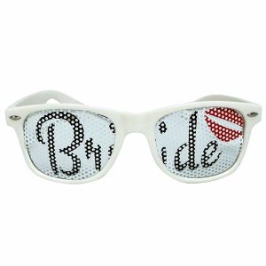 White ‘Bride’ Sunglasses With Lips