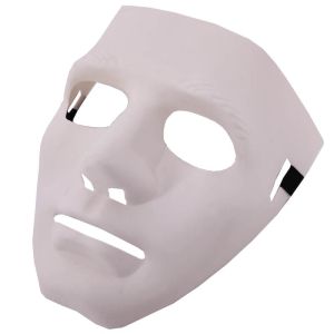 White Plastic Faceless Mask With Elastic Band