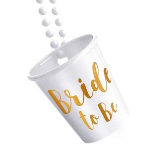 White With Gold ‘Bride to be’ Shot Glass
