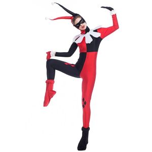 Jester Style Clown Women's Fancy Dress Costume - UK 10