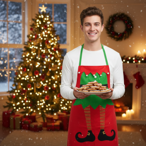 Christmas Elf Apron - Red