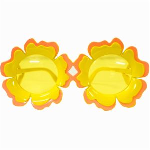 Pretty Coloured Sunflower Sunglasses - Gold