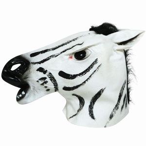 Fancy Dress, Costume Zebra Head Mask 